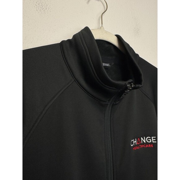 The North Face Large Canyon Flats Fleece Jacket Black Change Healthcare Logo NWT - Picture 2 of 15
